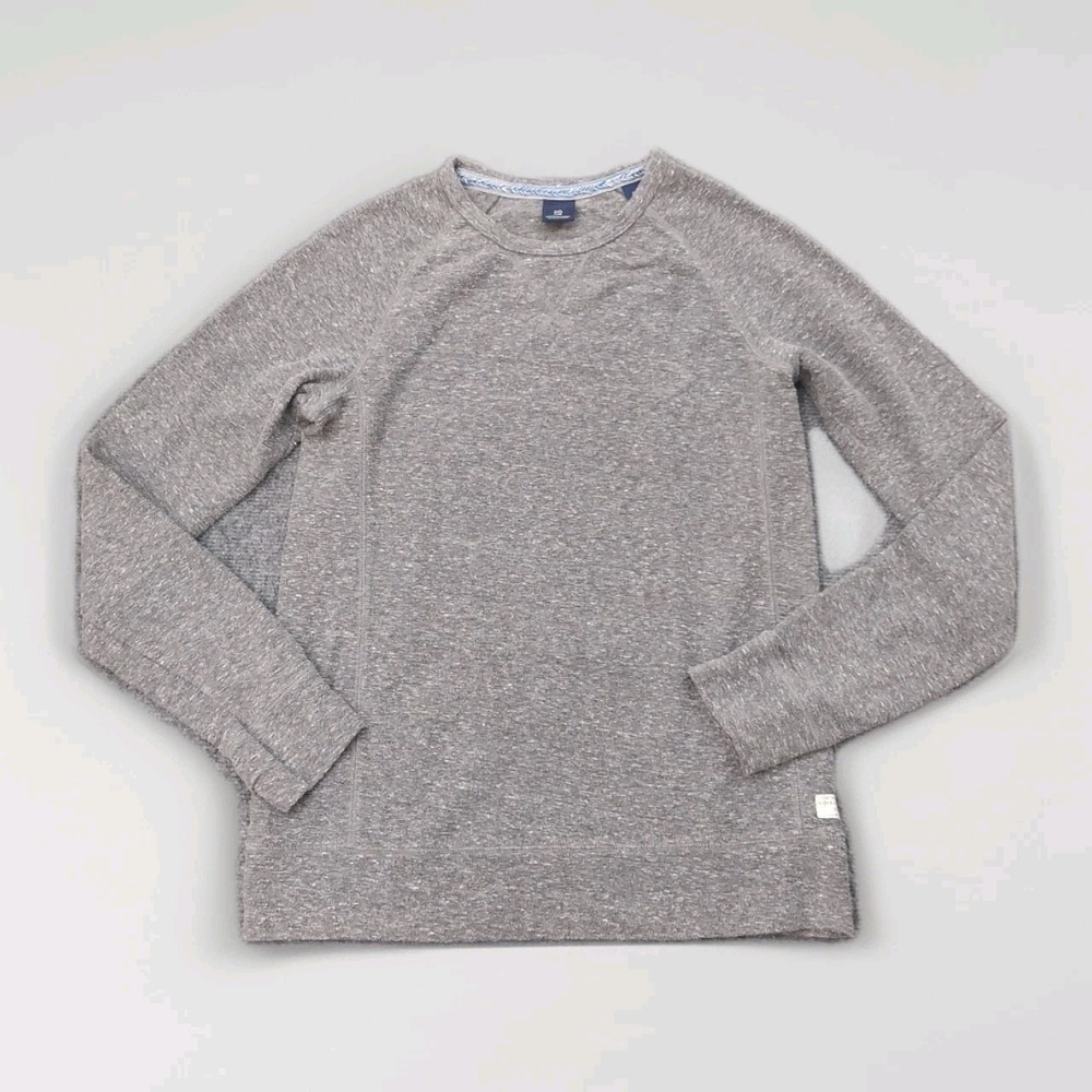 Scotch And Soda Sweater Mens Medium Gray Crew Neck Long Sleeve Logo‎ Amsterdam
